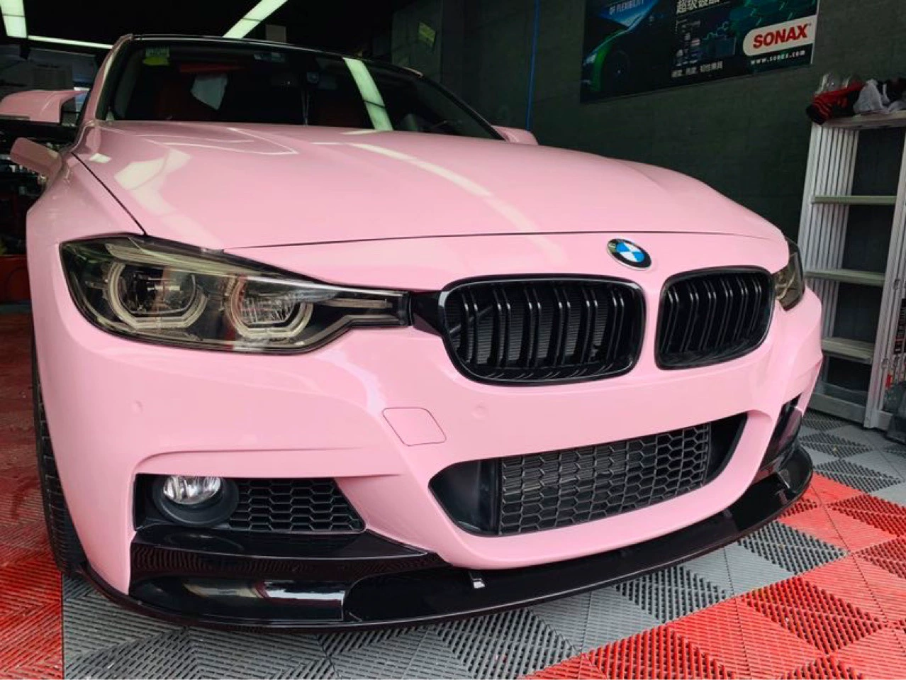 Подходит для BMW 3 серии F30/F35 модифицированный передний спойлер MP, передняя накладка-лопатка, вторая секция, раздельный