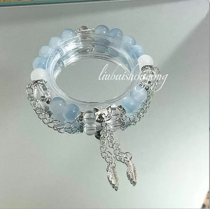 现货批发小说同款串珠流苏手链女小众设计高颜值个性不撞款百搭闺|undefined