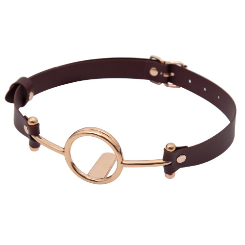 New SM sex toy silver metal mouth ring adult sex toy leather strap rose gold tongue depressor gag