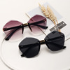 Children's cute glasses solar-powered, sunglasses suitable for men and women, gradient