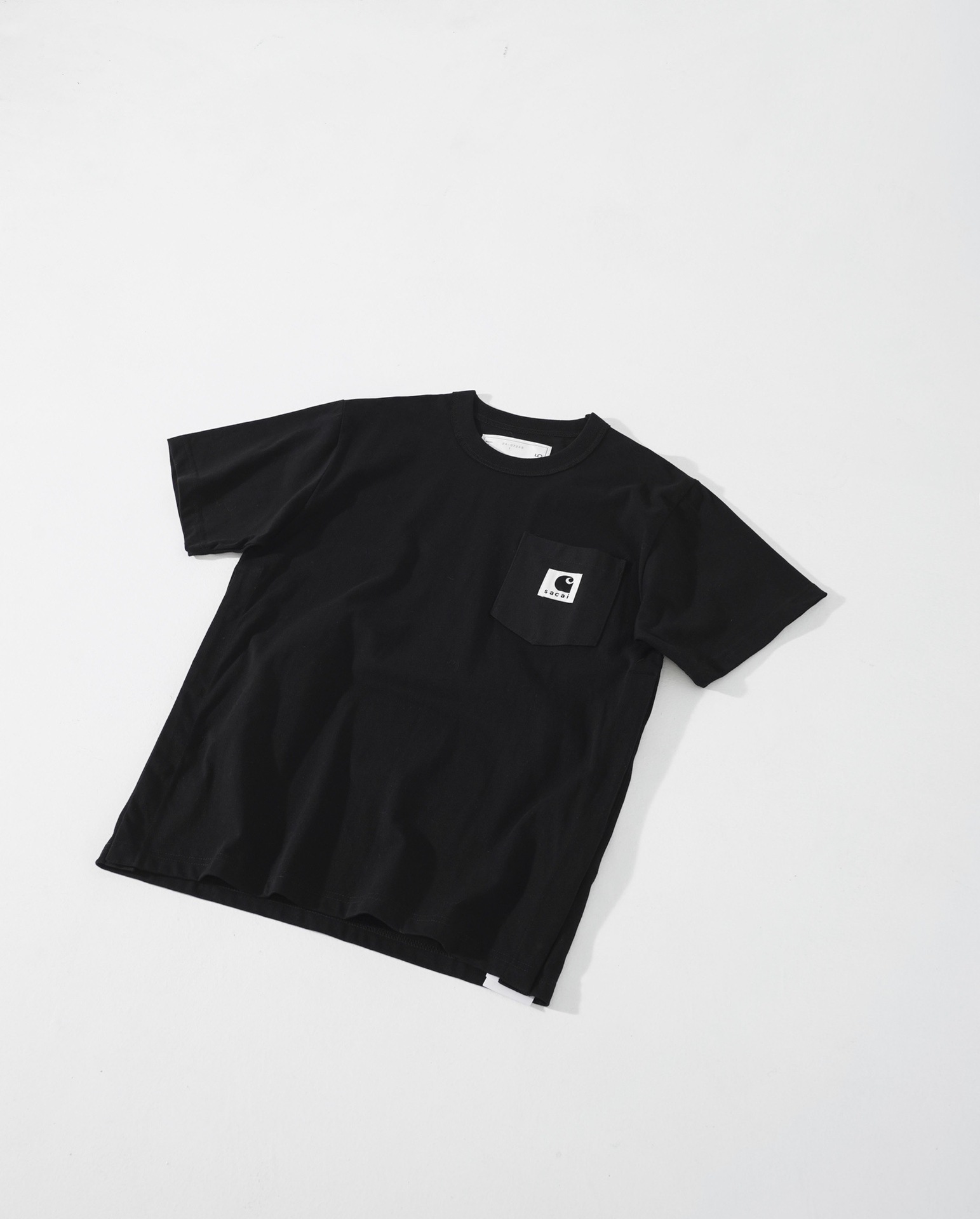 顶牛！卡哈char X saci 联名双侧开衩暗扣口袋T恤短袖陈冠希同款