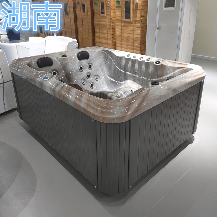 Multi-persona interior piscina de surf Villa Hotel bañera empotrada jardín Villa baño de masaje multifuncional