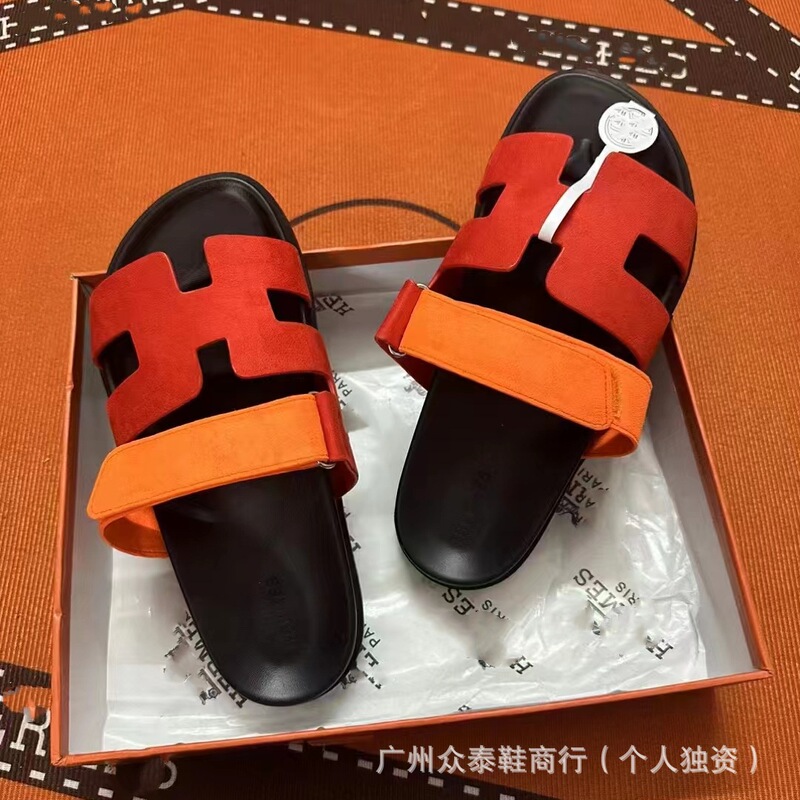 外贸专供h拖鞋2025新款魔术贴夏季女士运功休闲百搭二舅拖凉拖鞋|undefined