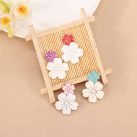 日韩系滴油樱花合金挂件清新甜美风花朵吊坠创意DIY手工饰品配件