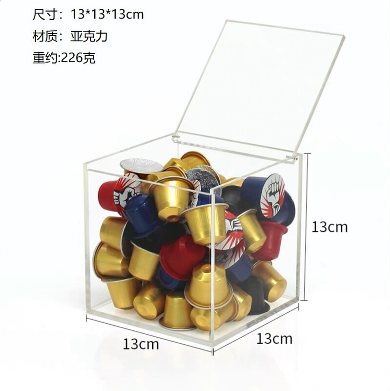 Acrylic Transparent Capsule Storage Rack Nespresso Coffee Capsule Rack Coffee Shop Capsule Display Rack Wholesale Factory