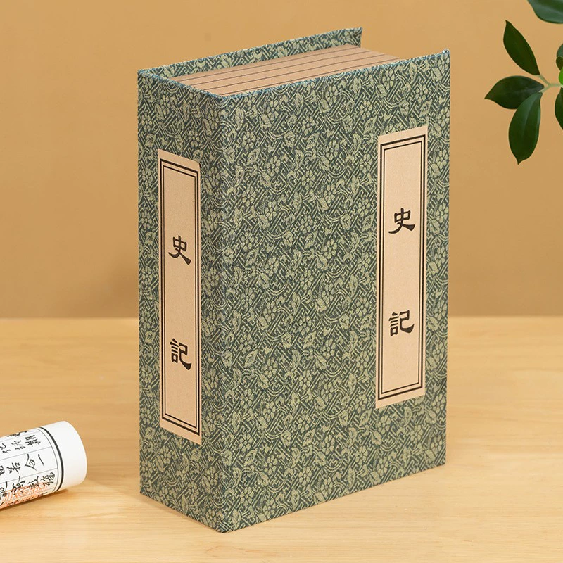 Новое китайское стиль льняной классический фальшивый книжный орнамент античная линия книжный шкаф мягкое оформление образцовая комната реквизит книги-симуляция украшение