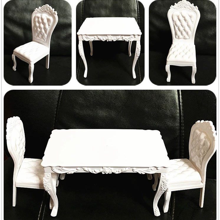 ABS6 doll kitchen furniture dining table chair computer desk chair accessories play house makeup chair 116.5