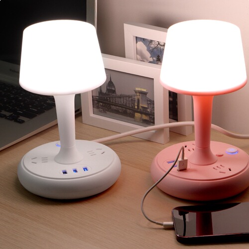 Table lamp multi-plug wholesale power strip, high-power extension board, household USB multi-function plug adapter