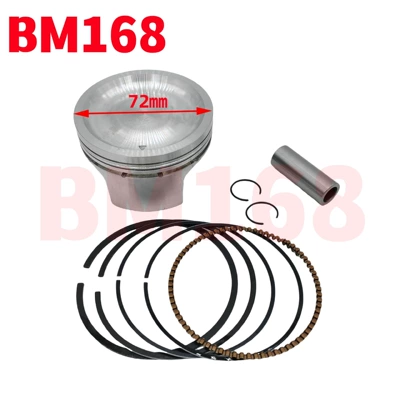 Aprilia SR250 GTS250 motosiklet mühərrik silindr dəsti üçün 72mm Piston Halqası Dəsti