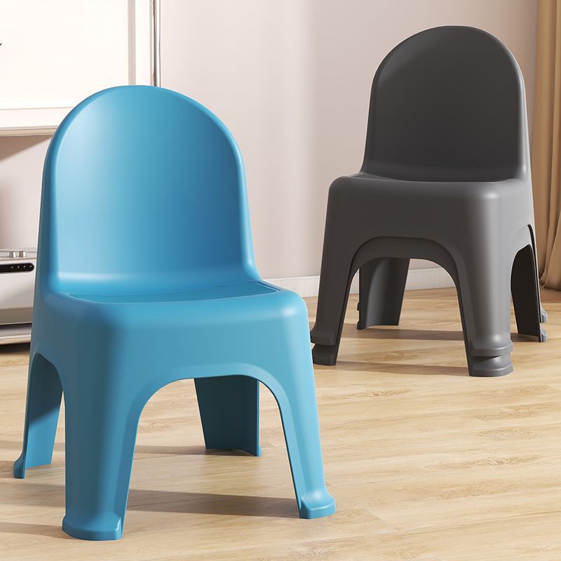 Small Stool, Children's Backrest Chair, Plastic Chair, Household Thickened Baby Dining Chair, Learning Chair, Adult Low Stool, Shoe Stool