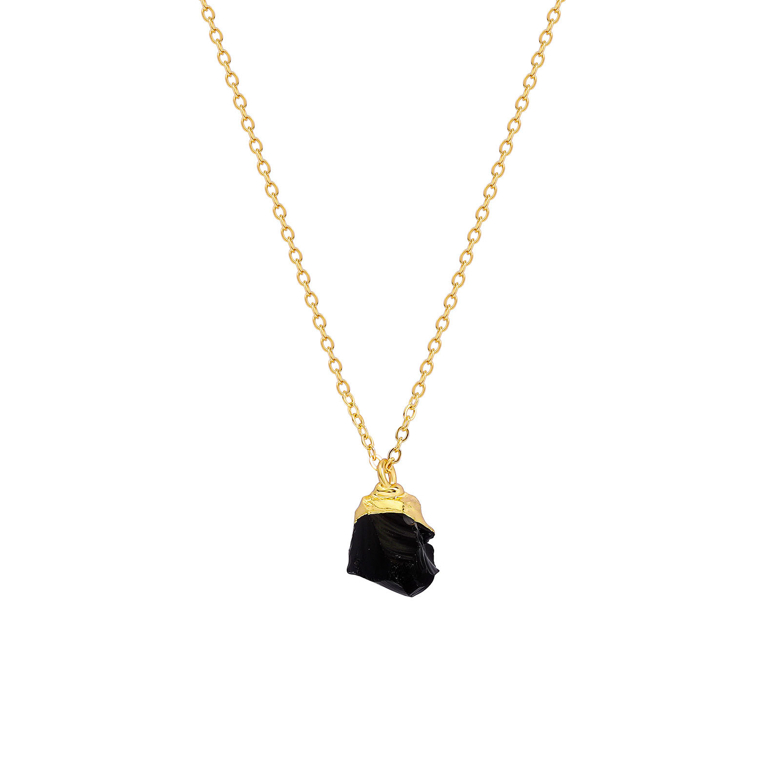 7g Weight Natural Stone Pendant Material Pendant Necklace Classification Copper Chain Material cable chain Chain Type 1 Piece Quantity Daily Occasion natural stone, Copper Material Geometric Pattern All Seasons Season Unisex Gender Simple Style Style Simple Style Geometric Natural Stone Copper Cable Chain Pendant Necklace In Bulk 6