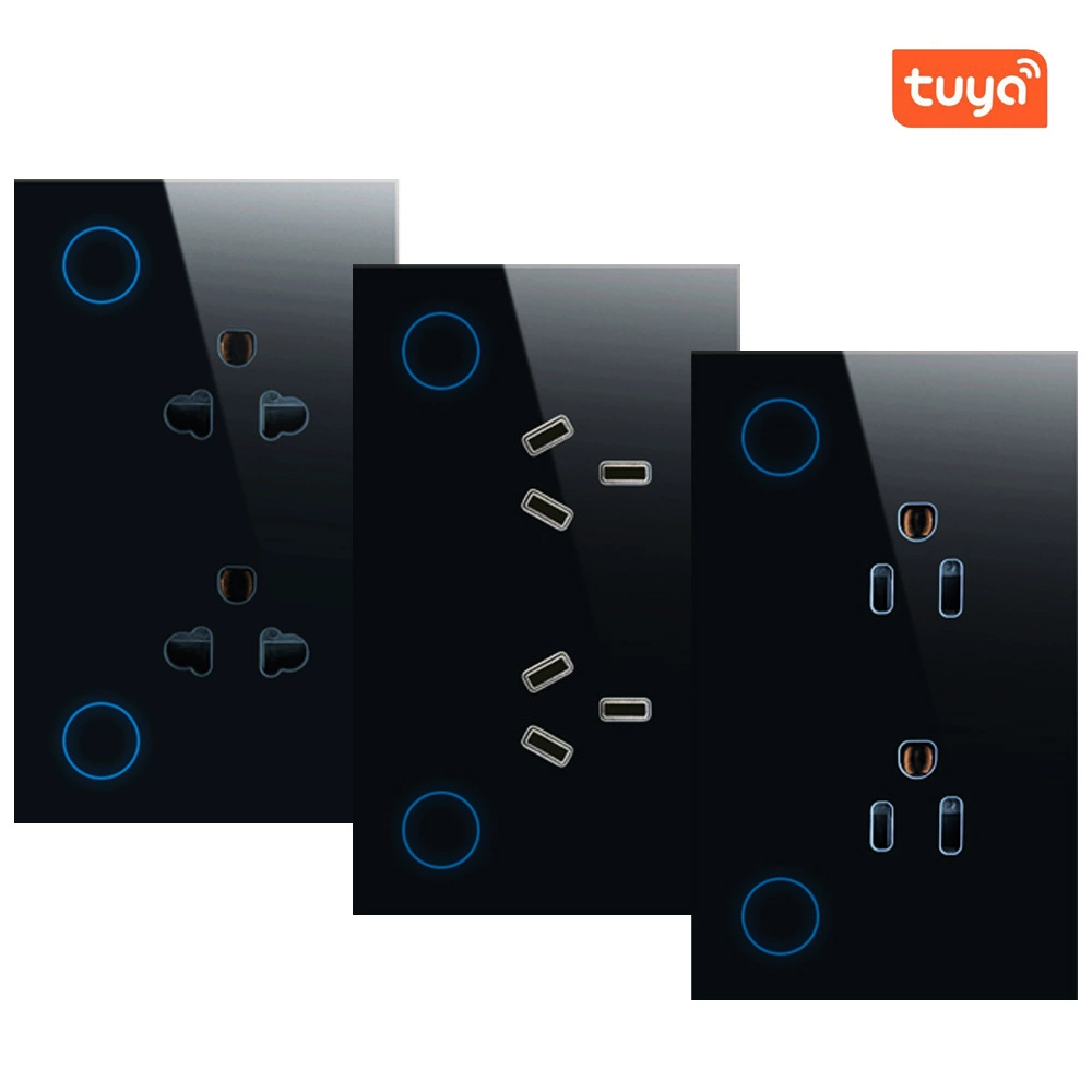 Умная розетка Tuya закаленное стекло панель граффити умный Wi-Fi Австралийские правила Американские правила Taiyue ZigBee 15A