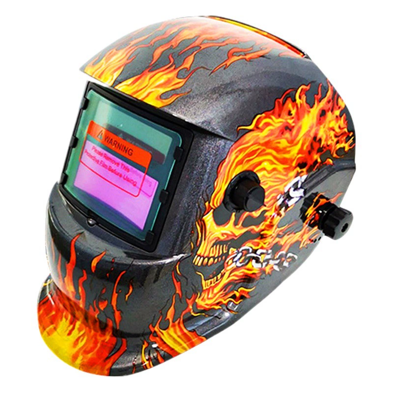 107 Солнечная Защитная маска для сварки с автоматическим затемнением на голове аргонно-дуговая Сварочная маска с ЖК-дисплеем