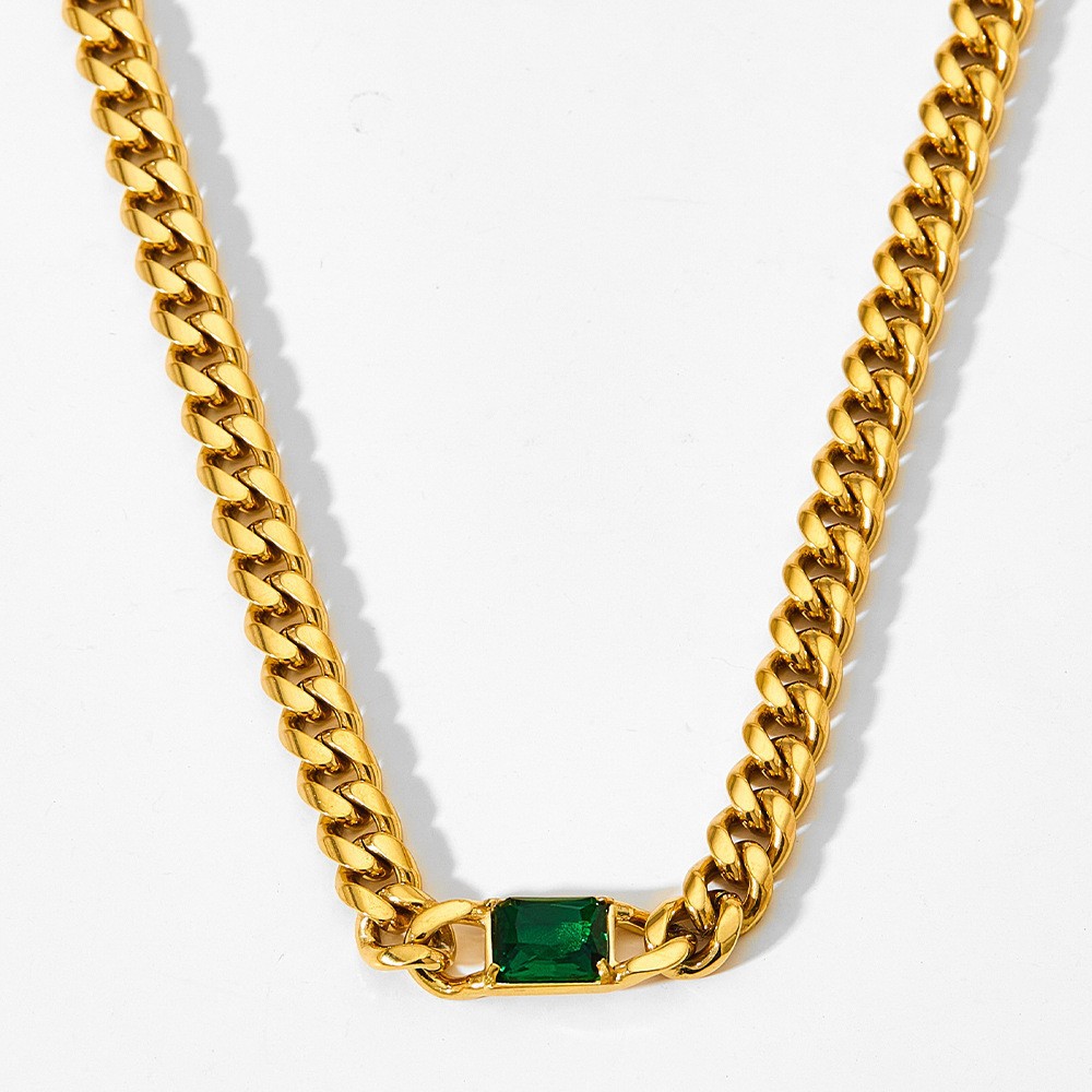 38g Weight 0.03µm-0.05µm Gold Plating Thickness PVD Coated Gold Plating Process 16K Real Gold Plated, Platinum Plated Plating Material 304 Stainless Steel Pendant Material Zircon Inlay Material Necklace Classification 304 Stainless Steel Chain Material Handmade Chain Chain Type 1 Piece Quantity Daily Occasion 304 Stainless Steel Material Square Pattern Women'S Gender Simple Style Style Waterproof Non Tarnish, Inlay Craft PVD Coated Real Gold Plated Square Stainless Steel Titanium Steel Simple Style Waterproof Non Tarnish Necklace