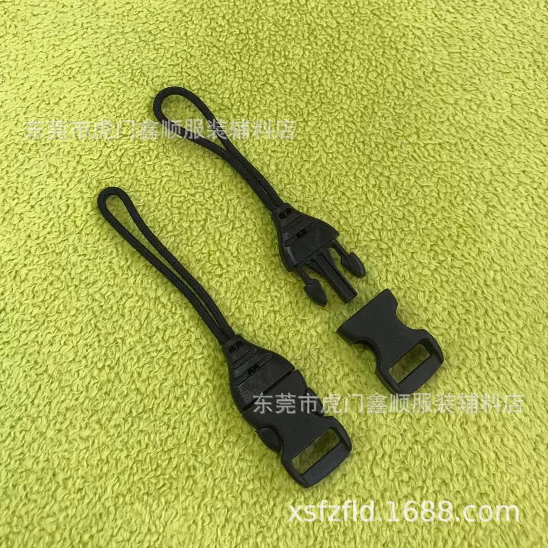 Spot Plastic 10mm Mobile Phone Rope Buckle 1cm Plastic Mobile Phone Rope with Buckle 3 Points Mini Detachable Buckle