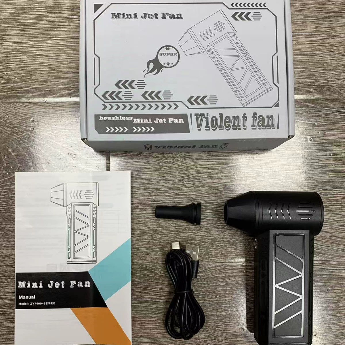 Мощный ручной фен-турбина для укладки волос, популярный среди интернет-знаменитостей, для использования на улице.