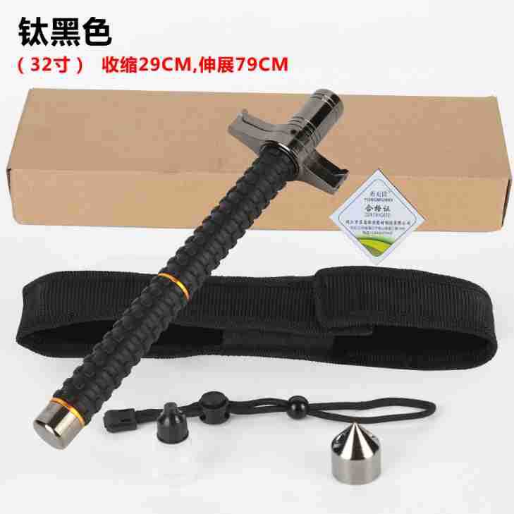 79cm (32 인치) 나이프 블로킹 텔레스코픽 스틱  티타늄 블랙  고급 선물 가방 보내기