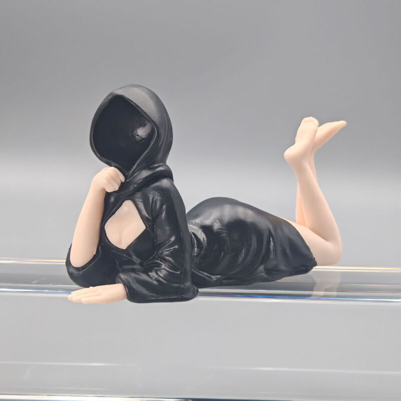 跨境万圣节Mysterious statue 黑袍女王书架像装饰品桌面手办|undefined