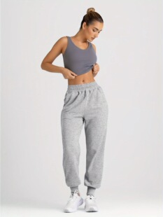 2025 Cross-Border New European and American 2024 Autum High-Waisted Sports Pants Women's High-Waisted Sports Pants