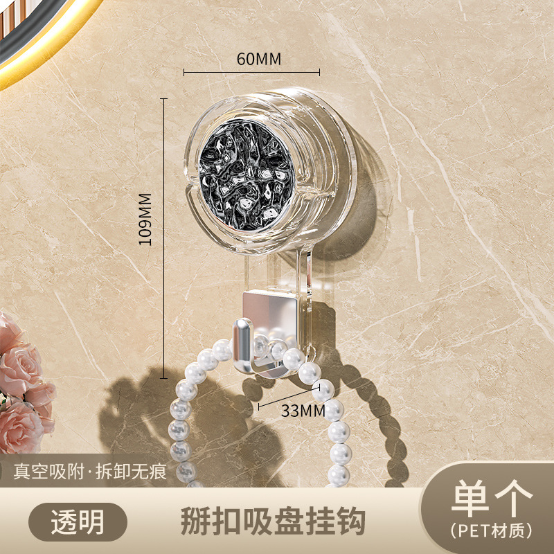 Gancho de ventosa fuerte vacío sin perforación fuerte gancho adhesivo de carga puerta de cocina trasera gancho de pared de baño