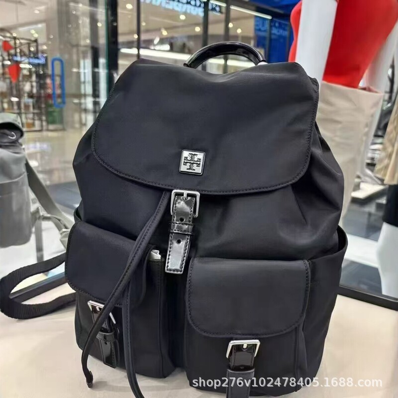 2026 New Tb Nylon Backpack for Women, Large Capacity, Lightweight Commuter Travel Backpack, Simple and Fashionable Computer Bag