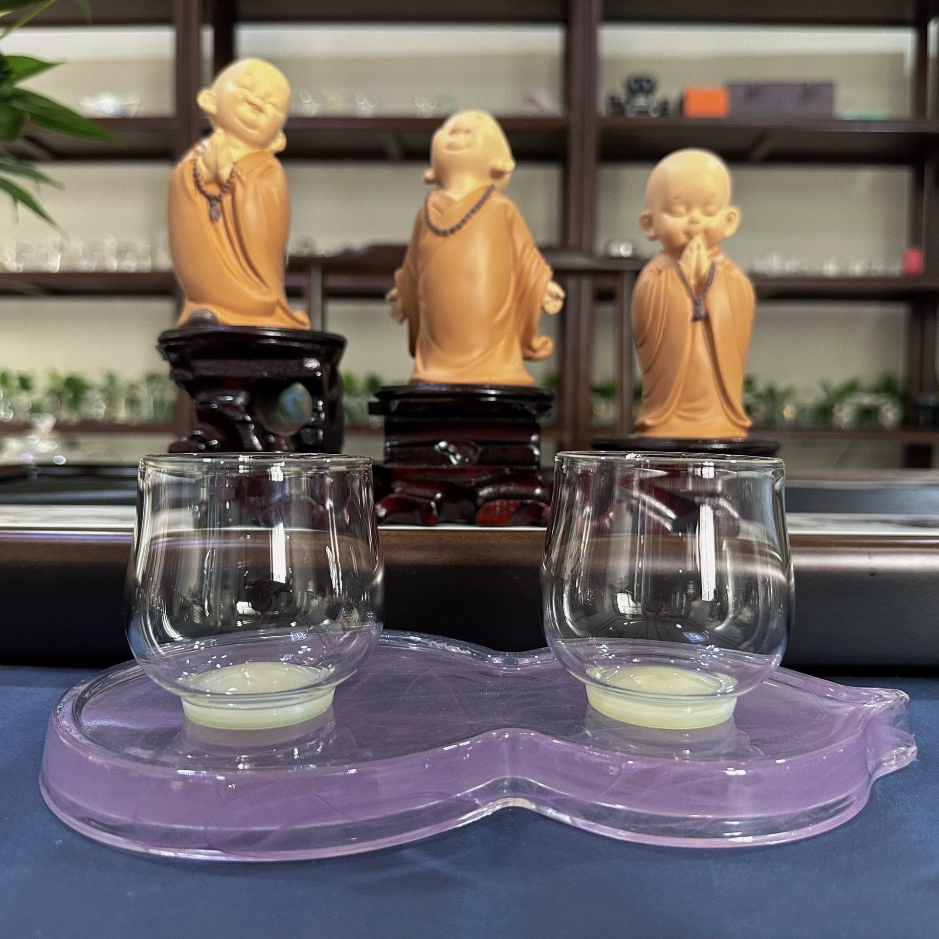 Creative niche tea cup high borosilicate glass cup thickened heat-resistant glass master cup kung fu tea set tea cup