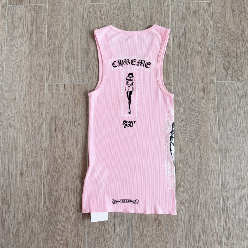 Cross-Border High-End Version Ch Chrome Hearts Deadly Doll Collaboration Goddess Statue Knitted Girl Vest Wholesale