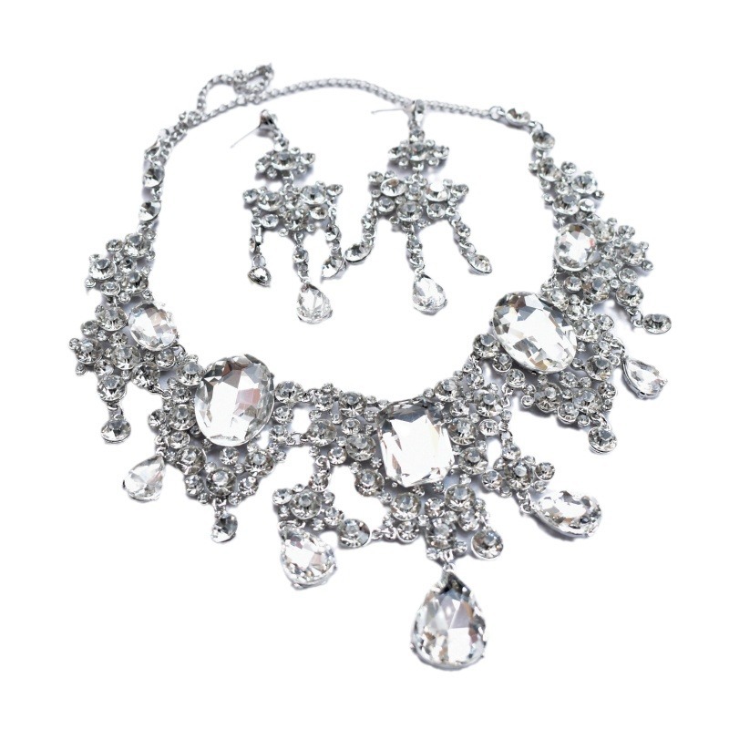 Set gioielli da sposa retro con strass per donna stile lussuoso_voghion.com