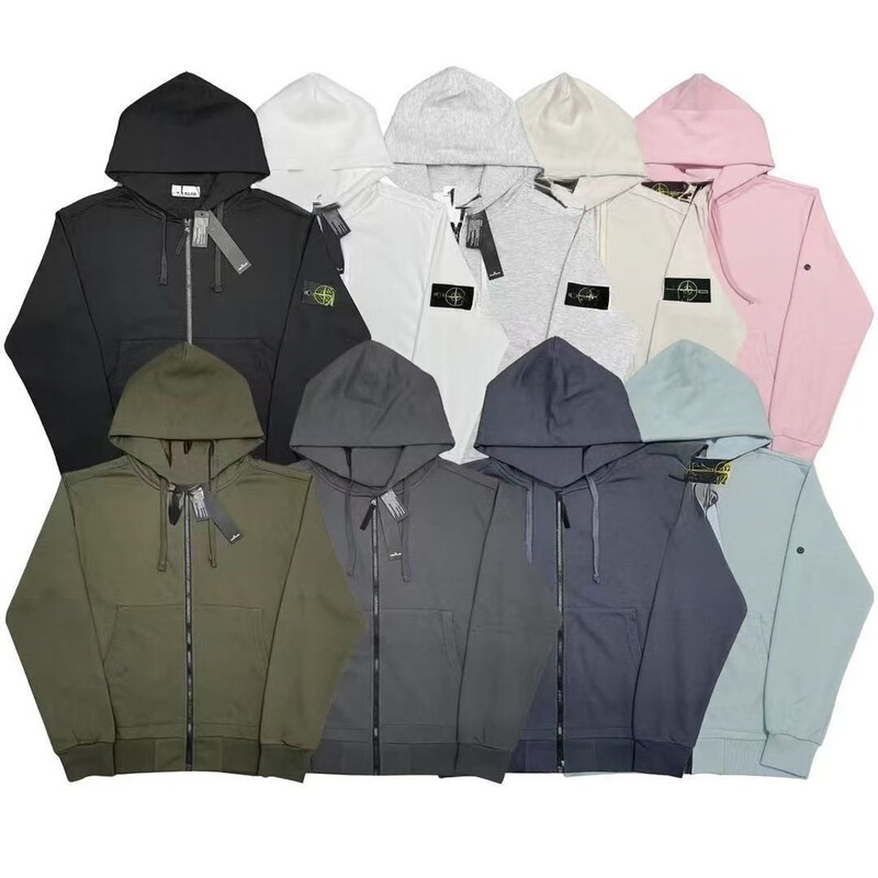 2026 Spring Guangzhou Shisanxing Men's Sports Casual Hooded Sweatshirt Solid Color Terry Fabric Non-Iron Treatment