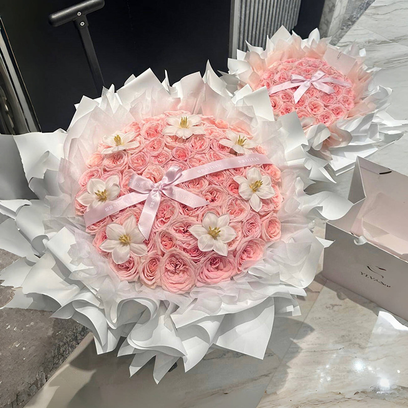 プリザーブドフラワー ドーパミン ハイエンドローズブーケ 親友への卒業キティシミュレーションソープフラワー誕生日プレゼント|undefined