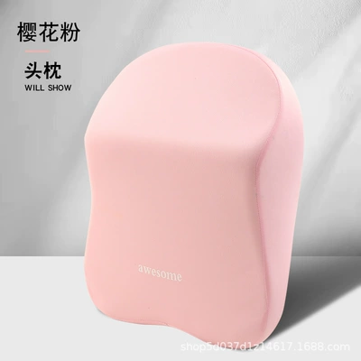 Pillow, Memory Foam Neck Cone, Headrest - headrest-cherry-blossom-powder