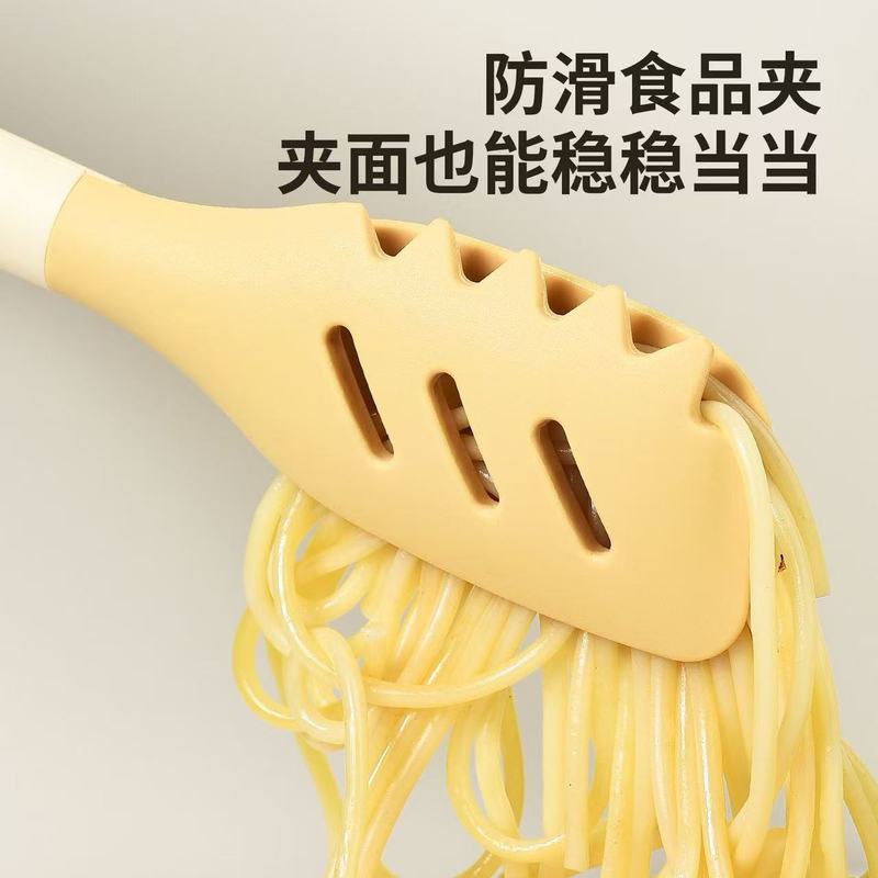 家用厨房食品级硅胶烤肉夹煎牛排夹防烫耐高温三合一辅食夹子面夹|undefined