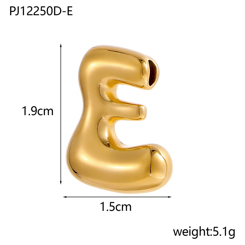 6g Weight Pendant Jewelry Making Type DIY Ornament Accessories Classification 1 Piece Quantity 304 Stainless Steel Material Letter Pattern All Seasons Season Plating Design Classic Style Style 1 Piece 304 Stainless Steel Letter Pendant DIY Ornament Accessories 6