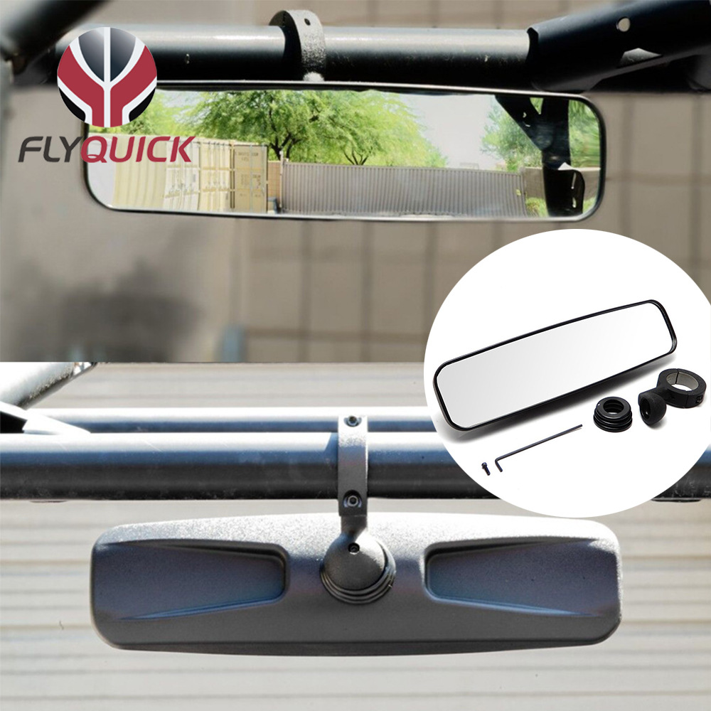 Espejo retrovisor interior del vehículo todo terreno de FLYQUICK 1,7 gran vista pulgadas UTV/ATV espejo retrovisor central