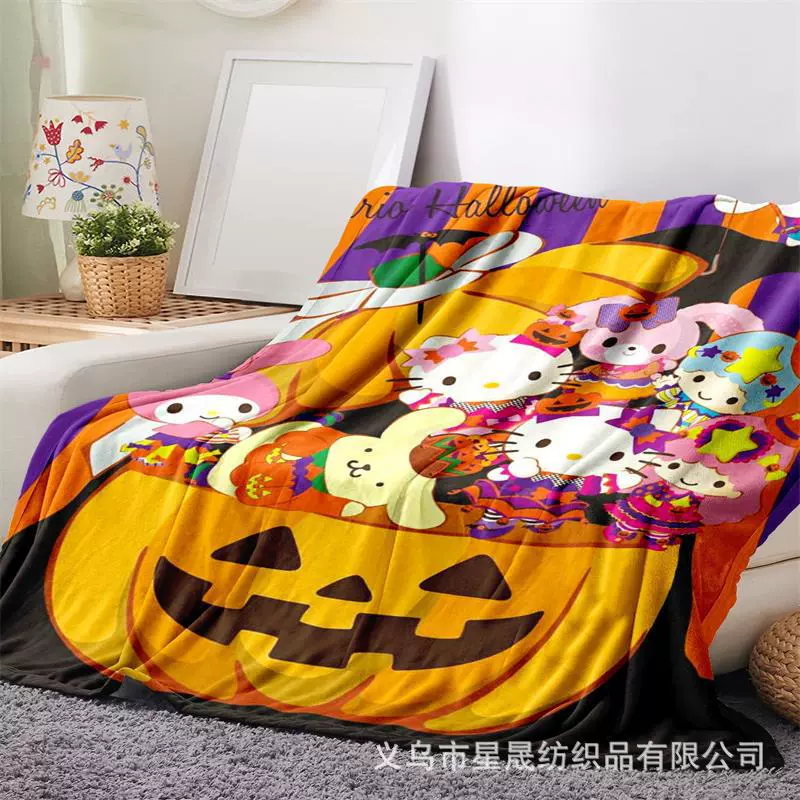 (Граница торговли), санрио, hello kitty, фланелевая стеганая простыня, хэллоуин