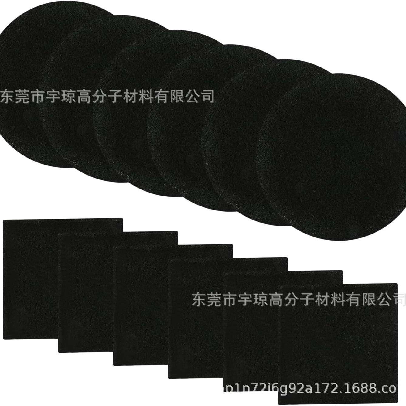 跨境专供 装堆肥箱过滤器 过滤棉 活性炭过滤棉 多尺寸剪裁堆肥桶