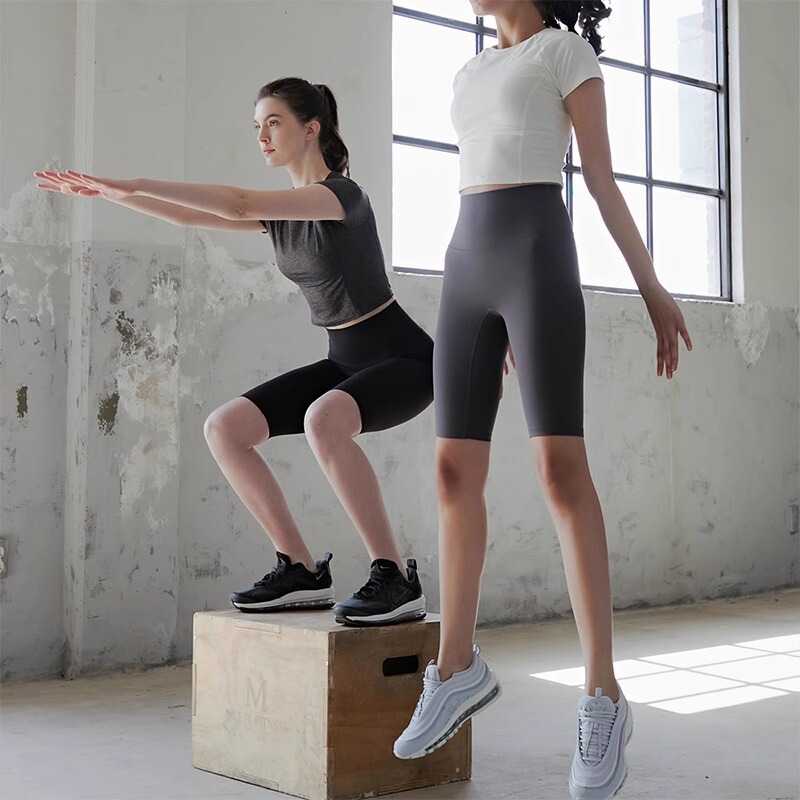 Quick-Drying T-Line-Free High-Waisted Yoga Shorts Nude Tight-Fitting Butt-Lifting Peach Fitness Running Sports Five-Point Yoga Pants Quick-Drying T-Line-Free High-Waisted Yoga Shorts Nude Tight-Fitting Butt-Lifting Peach Fitness Running Sports Five-Point Yoga Pants