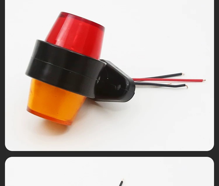 European truck double-sided guide light, 24V signal light, contour light, LED red-yellow light, height indicator light, bidirectional light
