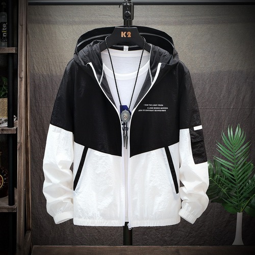 Summer men's sun protection clothing, ultra-thin breathable sun protection clothing, trendy Korean style handsome ice silk thin sun protection shirt jacket
