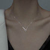 Small design necklace, chain for key bag , 2023 collection, silver 925 sample, trend of season, light luxury style