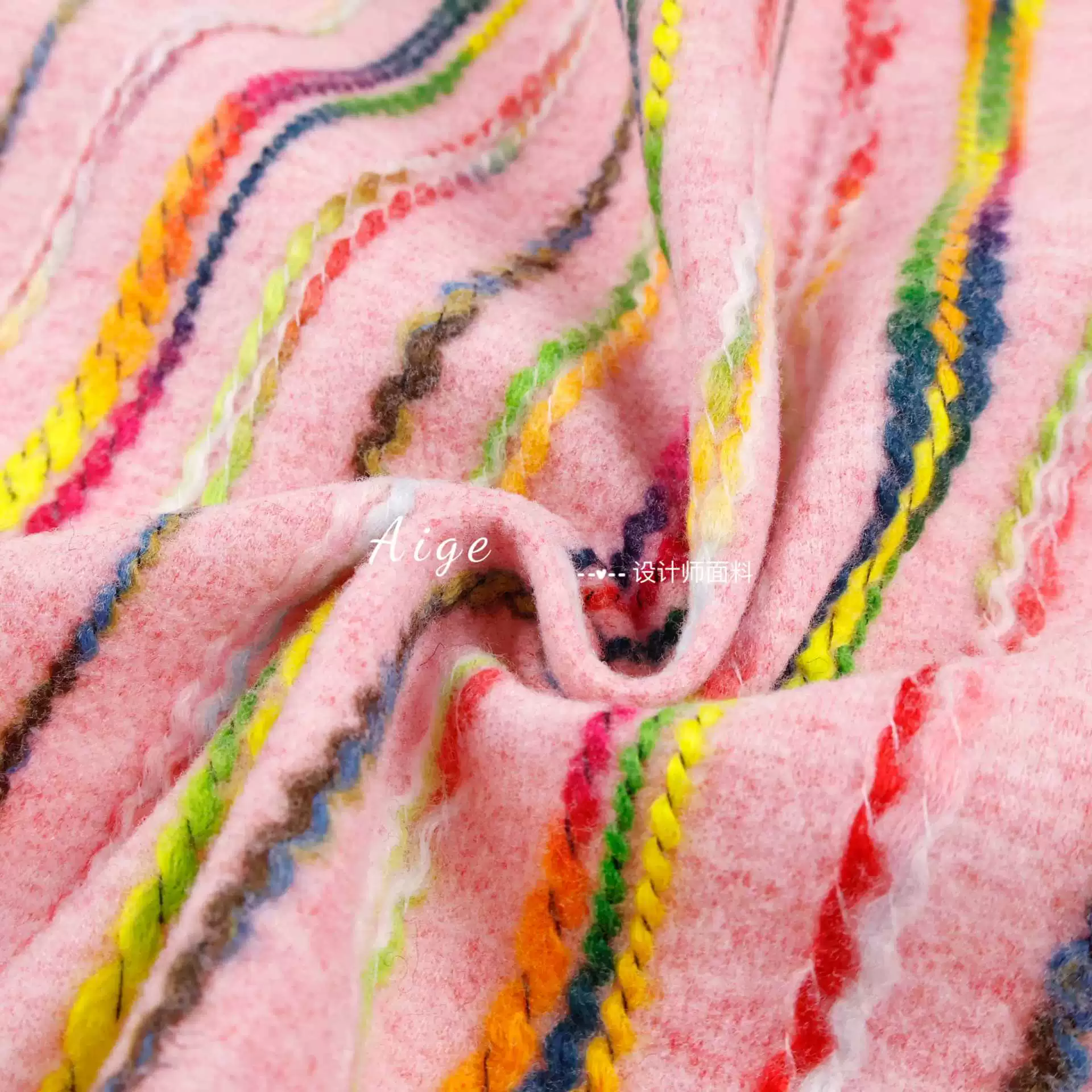 Retro fuchsia woolen cloth, design jacket