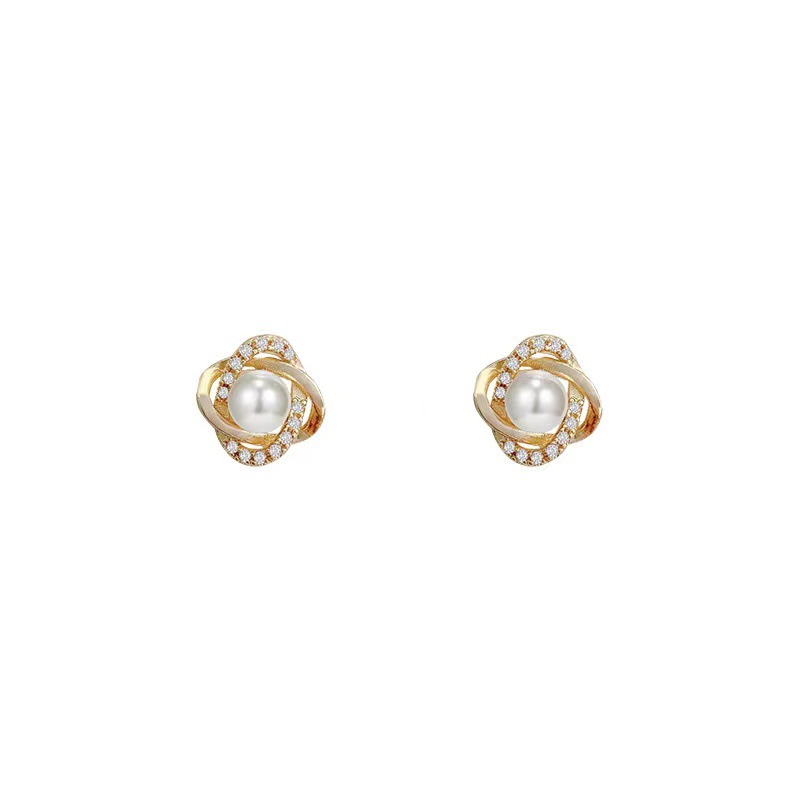 Pendientes de Perla de Agua Dulce para Mujer, Estilo Francés Elegante, con Aguja de Plata 925, Venta por Mayor image 5