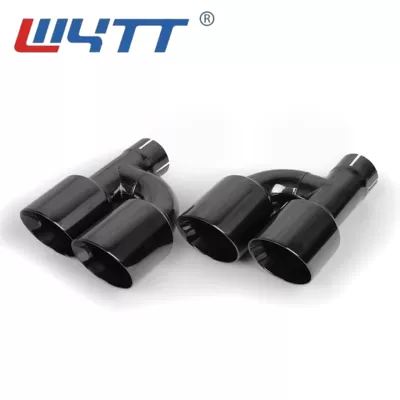 Exhaust pipe black tailpipe silencer with black