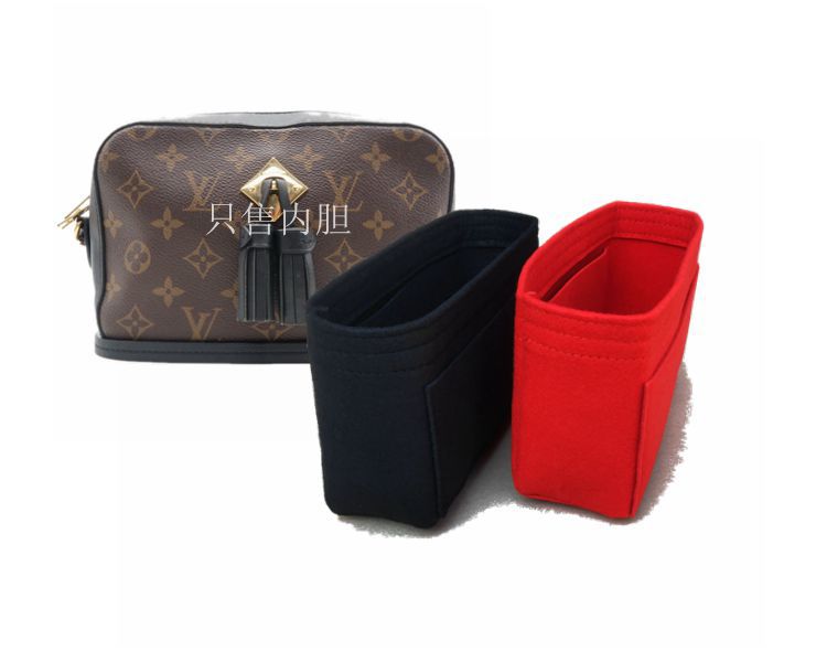 맞춤형 내부 가방 LV 더블 레이어 리포터 카메라 백 라이닝 마무리 스토리지 백 라이트 스타일링