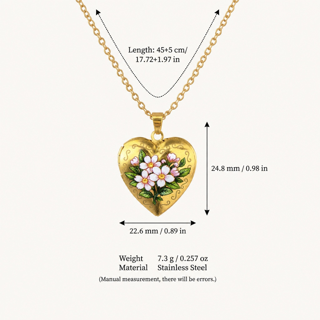 Necklace, 5 month, flowered