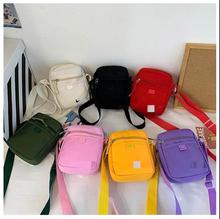 纯色时尚韩版女士单肩包跨境批发潮流情侣斜挎包休闲外出手机包包