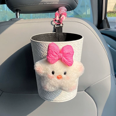 and trash bin 2-in-1 cute star: Car tissue box/set - bowtie-star-pigtrash-can