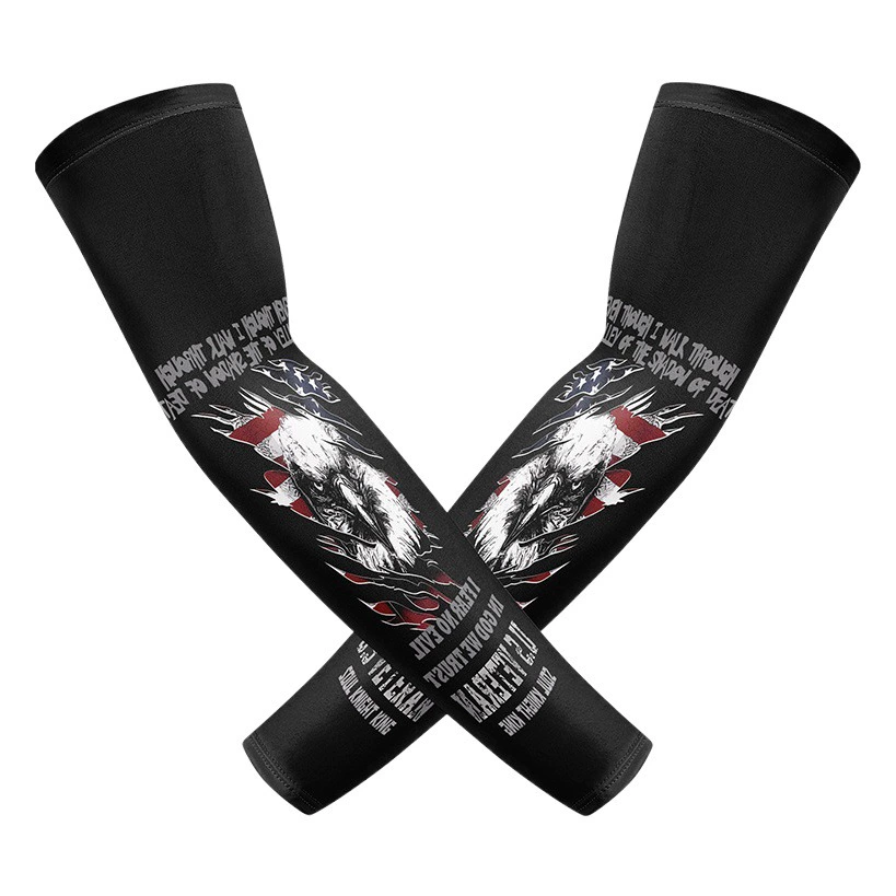 Harley Мотоцикл Езда Солнцезащитный крем Ледяной шелк Рукава Открытый Альпинизм Рыбалка Татуировка Цветочная рука Бег Баскетбольная рука