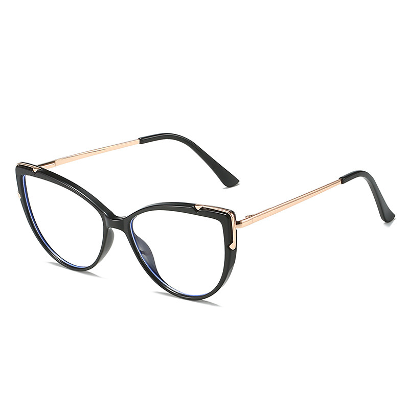2022 fashion European and American anti-blue light flat glasses cat's eye European and American cross-border glasses TR frame glasses leg glasses frame 2022 fashion European and American anti-blue light flat glasses cat's eye European and American cross-border glasses TR frame glasses leg glasses frame