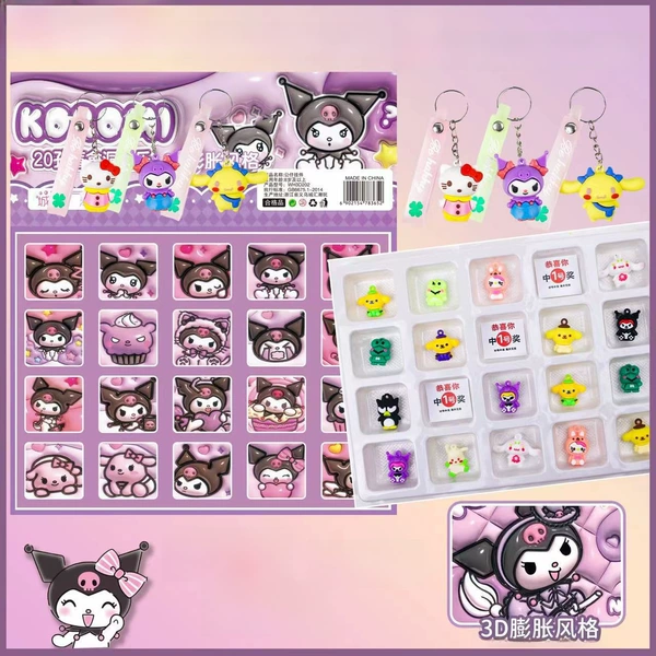 3D Kuromi 20 pieces [full soft glue + 3 pendants]